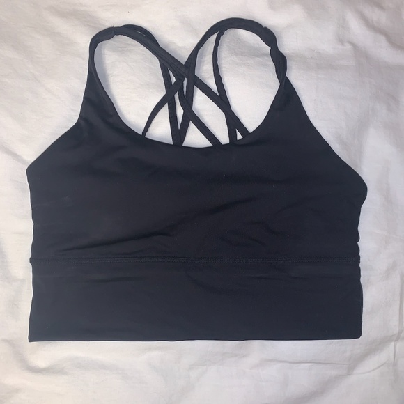 CRZ YOGA Strappy Sports Bra. Longline Wirefree - Picture 3 of 4